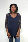 NEW Turnaround Top Navy Jersey Modal