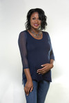 NEW Turnaround Top Navy Jersey Modal