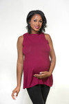 NEW Turnaround Top Burgundy Jersey Modal