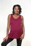 NEW Turnaround Top Burgundy Jersey Modal