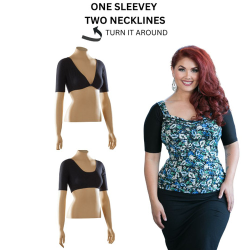 Basic Sleevey Wonders in half sleeve jersey are the perfect under-sleeve to add arm coverage to all your sleeveless clothes on warm days!