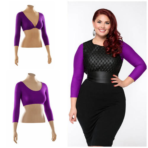 Gorgeous plum looks better in person! Goes beautifully with black, gray, navy and so many prints.