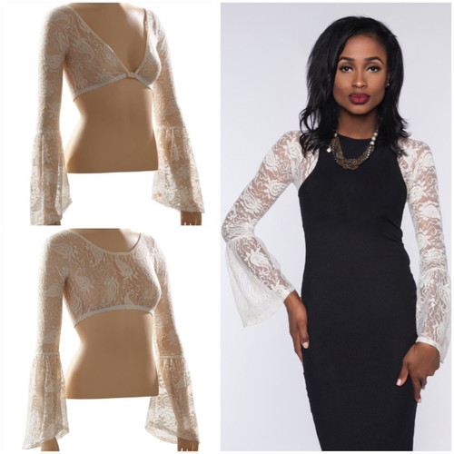 Material: 95% Rayon, 5% Spandex

Sleevey Wonders are reversible!  The v-neck and scoop neck Sleevey Wonders shown on the mannequin are the same pair worn in different ways!