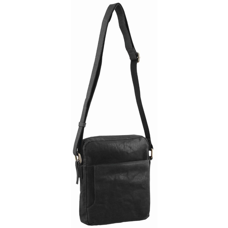 Pierre Cardin Rustic Leather Ipad Mini Bag in Black (PC2795)