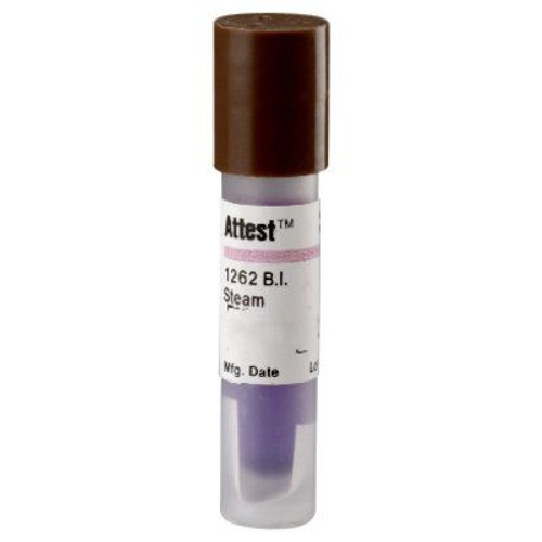3M-1262P Attest Biological INDICATORS for Steam-Gravity Sterilizers BX/25
