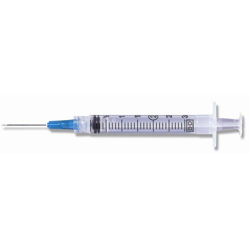Becton Dickinson - BD 309582 - BX/100 CONVENTIONAL SYRINGE W/ NEEDLE COMBINATION 3ML LL 25G X 1.5"