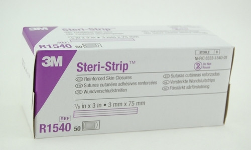 3M R1540 STERI-STRIP SKIN CLOSURES 3" 3mm x 75 mm