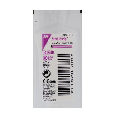 Solventum - A3M R1540 - BX/50 STERISTRIP REINFORCED SKIN CLOSURE 1/8IN X 3IN