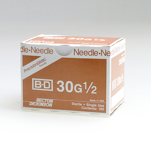 Becton Dickinson - BD 305106 - BX/100 BD PRECISIONGLIDE CONVENTIONAL NEEDLE ONLY 30G X 1/2"