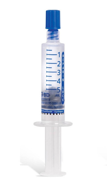 Becton Dickinson - BD 306414 - BX/30 SYRINGE FLUSH IV POSIFLUSH 5ml w/ HEPARIN 10 USP UNITS/ML