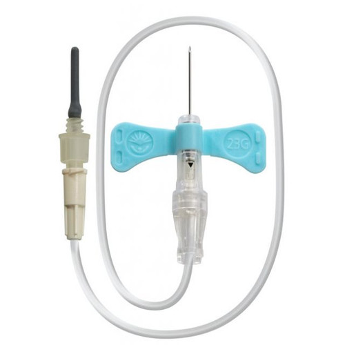 Becton Dickinson - BD 367336 - BX/50 BLOOD COLL SET VACUTAINER WINGED PUSH BUTTON 23G x 0.75" W/ 7" TUBING W/ LUER ADAPTER