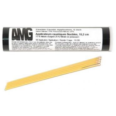 AMG - AMG 118-395 - TUBE/100 Flexible Caustic Applicators, 6 inch (15.2 cm), 75% Silver Nitrate/Potassium Nitrate 25%