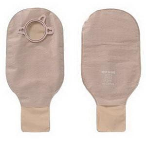 Hollister - HOL 18123 - BX/10 NEW IMAGE CLAMP CLOSURE 12" DRAINABLE POUCH BEIGE,NO FILTER 2-1/4" FLANGE