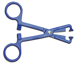 AMG - AMG 620-890 - PK/50 ALL PURPOSE MACBICK CLAMP 5.25IN, BLUE, PLASTIC, NON-STERILE
