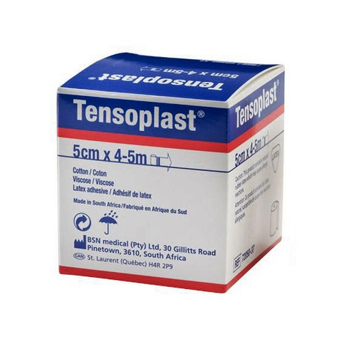 BSN - BSN 04412001 - EA/1 TENSOPLAST ATHLETIC ELASTIC ADHESIVE TAPE 5CM X 4.5M (STRETCHED) TAN LATEX