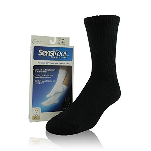 BSN - BSN 110865 - PR/1 JOBST SENSIFOOT 8-15 MMHG KNEE-HIGH CLOSED-TOE DIABETIC STOCKING X-SMALL BLACK