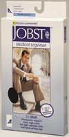 BSN - BSN 115084 - PR/1 JOBST MEDICAL LEG WEAR, MEN, KNEE HIGH, RIBBED, 15-20MMHG, SM, BROWN, CLOSED TOE
