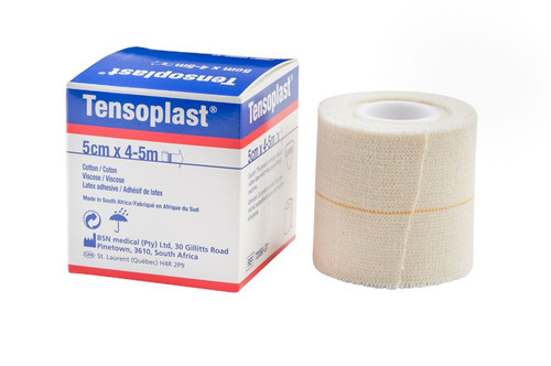 BSN - BSN 7205039 - BX/12 TENSOPLAST ROBUST ELASTIC ADHESIVE BANDAGE 5CM X 4-5M BEIGE LATEX NON-STERILE