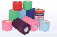 BSN - BSN 7210020 - BX/24 CO-PLUS LATEX FREE ELASTIC COHESIVE BANDAGE 7.5CM X 4.5M (STRETCHED), MIXED COLORS
