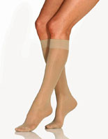 BSN - BSN 7520627 - PR/1 JOBST ULTRASHEER WOMEN, THIGH HIGH W/SIL LACE BAND, 20-30MMHG, MD, HONEY, CLOSED TOE