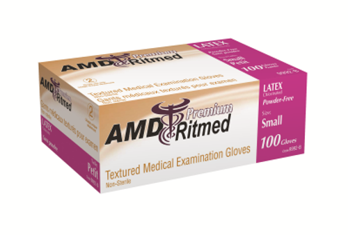 AMD 9991-C LATEX GLOVES, POWDERED, MEDIUM BX/100 (AMD 9991-C)