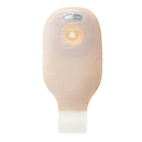 BX/5 PREMIER 1PC CONVEX BARRIER DRAIN POUCH LOCK N ROLL CLOSE TRANSPARENT 2" W/ FILTER & TAPE BORDER