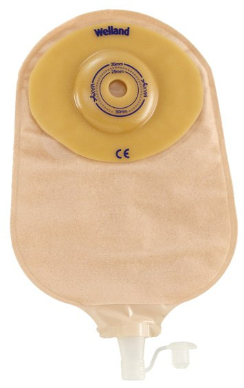 Hollister 84490 BX/10 PREMIER ONE PIECE UROSTOMY, FLEXTEND,CUT TO FIT, UP TO 2 1/2" (64MM), BEIGE
