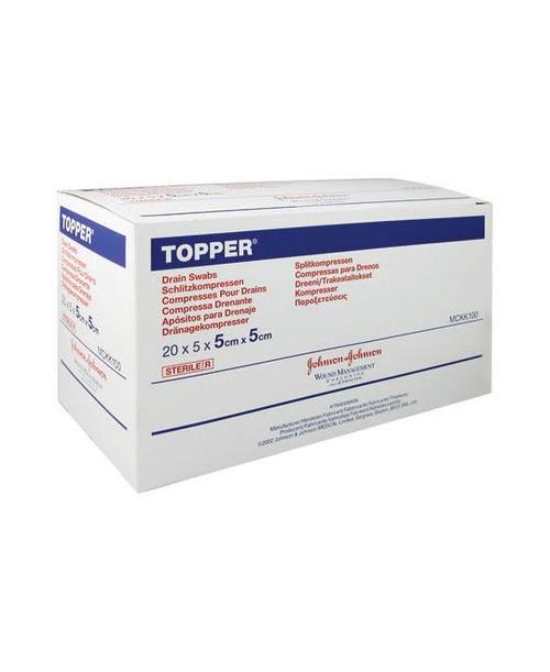 Solventum - JNJ M12507 - BX/100 TOPPER DRAIN SWABS 7.5CM X 7.5CM