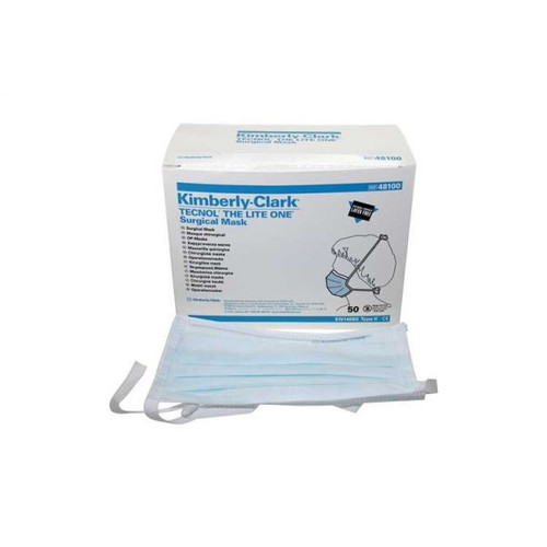 Kimberly Clark 48100 FACE MASKS, LITE ONE, TIE,  BX/50
