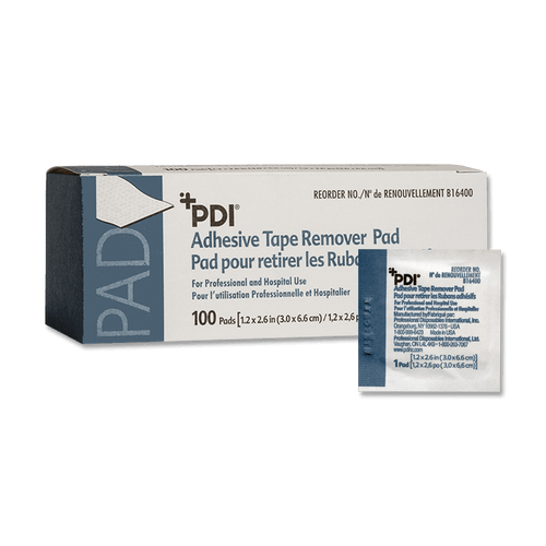 Professional Disposible - PDI B16400 - BX/100 ADHESIVE TAPE REMOVER PADS