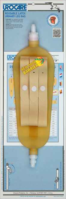 Urocare - URO 8518 - EA/1 REUSABLE URINARY LEG BAG, STRAIGHT, SIZE 18OZ (MEDIUM)