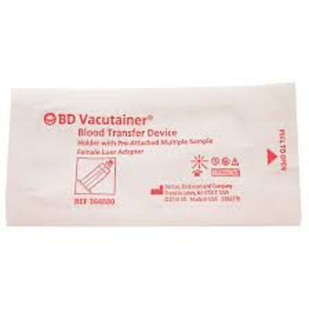 Becton Dickinson - BD 36488000 - CS/198 VACUTAINER BLOOD TRANSFER DEVICE,ONE-PIECE,STERILE,LATEX-FREE