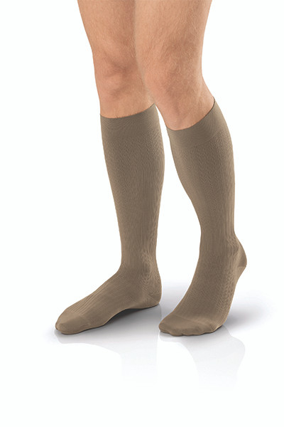 BSN - BSN 7764493 - PR/1 JOBST AMBITION SOFT FIT, MEN, KNEE HIGH, 15-20MMHG, 4 REGULAR, GREY, CLOSED TOE