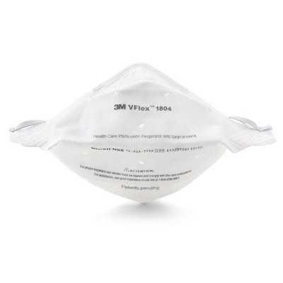 3M - A3M 1804S - BX/50 VFLEX HEALTHCARE PARTICULATE RESPIRATOR AND SURGICAL MASK, N95, SMALL, NON-RETURNABLE