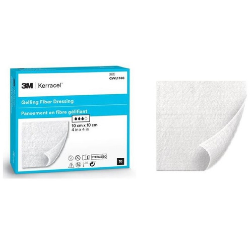 Solventum - A3M CWL1166 - BX/10 KERRACEL GELLING FIBRE DRESSING 10CM X 10CM