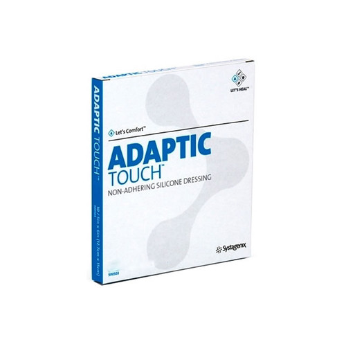 Solventum - A3M TCH502 - BX/10 ADAPTIC TOUCH NON-ADHERING SILICONE DRESSING 11cm x 7.6cm CELLULOSE ACETATE COATED SILICONE