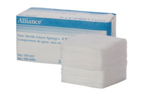 Alliance Healthcare Products - AHP 052123 - PK/200 GAUZE SPONGE 10cm x 10cm 12-PLY NON-STERILE