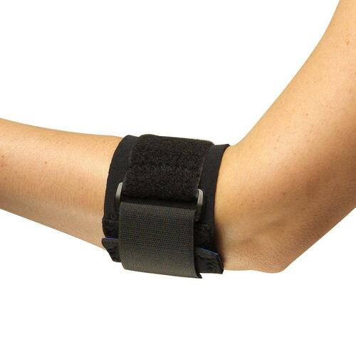 Airway - AIR 0043BL-R - TENNIS ELBOW STRAP WIITH PAD, BLACK, REGULAR