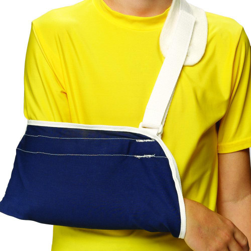 Airway - AIR 0320NV-I - EA/1 KIDS LINE MINIMUM ARM SLING CRADLE-STYLE THUMB LOOP INFANT (3 1/2-5 1/2") NAVY NEOPRENE LFREE