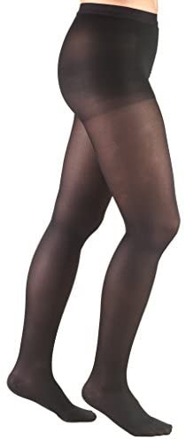 Airway - AIR 0365BL-M - PR/1 TRUFORM LADIES' OPAQUE PANTYHOSE 20-30MMHG CLOSED-TOE BLACK MD (30-50")