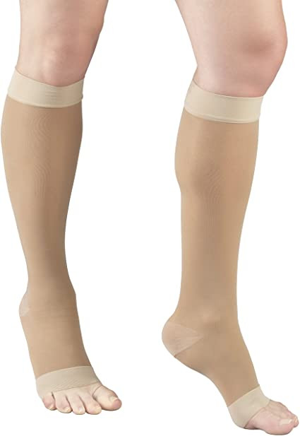 Air Cast - AIR 1772ND-2L - PR/1 TRUFORM LADIES SHEER LITES 15-20MMHG KNEE-HIGH OPEN-TOE 2-XL NUDE STOCKINGS LATEX-FREE