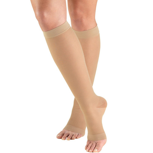 Airway - AIR 1772ND-S - PR/1 TRUFORM 15-20 MMHG KNEE HIGH OPEN TOE COMPRESSION SOCKS, NUDE, SMALL