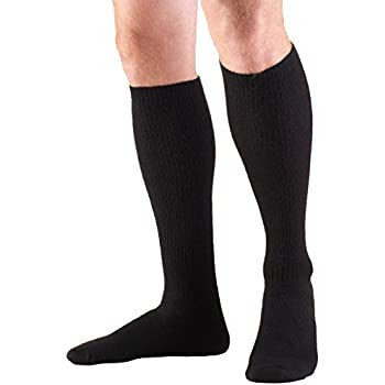Airway - AIR 1934BL-M - PR/1 MEN'S CASUAL KNEE COMPRESSION SOCKS 20-30 MMHG BLACK MEDIUM
