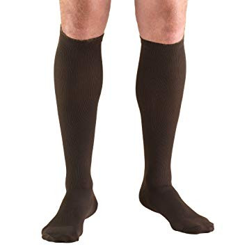 Airway - AIR 1944BL-S - PR/1 TRUFORM MEN'S 20-30MMHG KNEE-HIGH DRESS-STYLE COMPRESSION SOCK SMALL (7 AND UNDER) BLACK LATEX