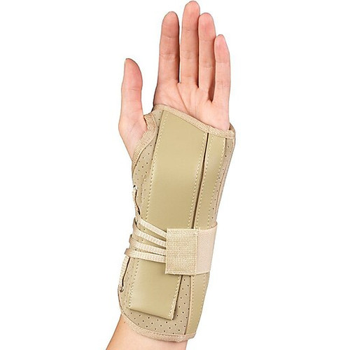 Airway - AIR 2360LM - EA/1 OTC WRIST SPLINT COCK-UP MAXIMUM SUPPORT WITH SUEDE FINISH LEFT MEDIUM (5.5-6.5") LATEX-FREE