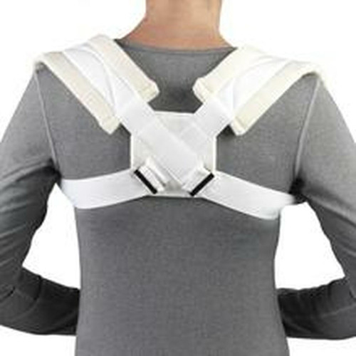 Airway - AIR 2453-XL - EA/1 OTC MEDIUM CLAVICLE STRAP XL (42-48") FIGURE 8 DESIGN W/ ADJUSTABLE TENSION WHITE LATEX-FREE