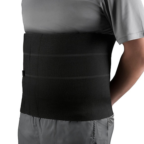 Airway - AIR 2510BL-3L - EA/1 OTC MAXIMUM HEAVY DUTY FOUR PANEL ABDOMINAL BINDER 12" BLACK, 3 X-LARGE (49"-52")
