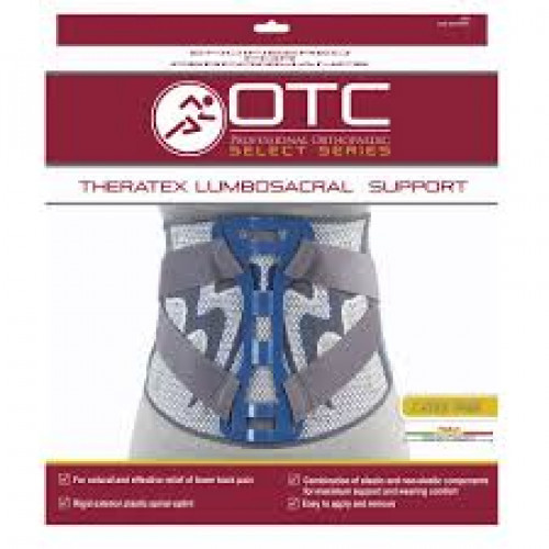 Airway - AIR 2883-M - EA/1 OTC THERATEX RIGID LUMBOSACRAL SUPPORT M (33-36") 12" BACK W/ SPINE SPLINT ELASTIC W/ NON-ELAST