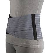 Airway - AIR 2889-XL - EA/1 OTC 7" LIGHTWEIGHT ELASTIC MEDIUM LUMBOSACRAL SUPPORT XL (41-44" HIP) GREY LATEX-FREE