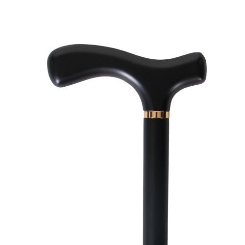 Airway - AIR 513357 - EA/1 MEN'S CANE 35" BLACK WOOD FRITZ HANDLE 3/4" SLIP-RESISTANT RUBBER W/ METAL TIP 300LBS